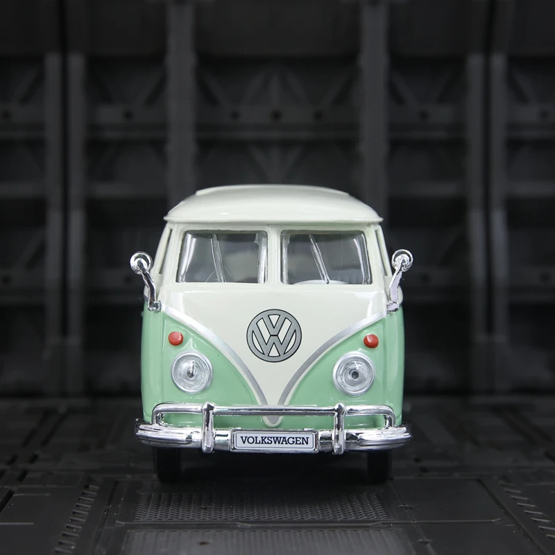 Maisto 1:25, Modelo de Coche de Aleación Volkswagen Van Samba, Autobús Retro, Decoración Estática de Colección, Detalles Enriquecidos, Mano de Obra Fina