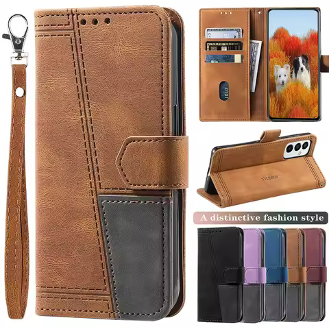 Leather Flip Case For Samsung Galaxy A13 A23 A33 A53 A73 A52 A32 A22 A42 A12 Wallet Cover A14 A24 A34 A54 A03S A02S M52 M53 M23