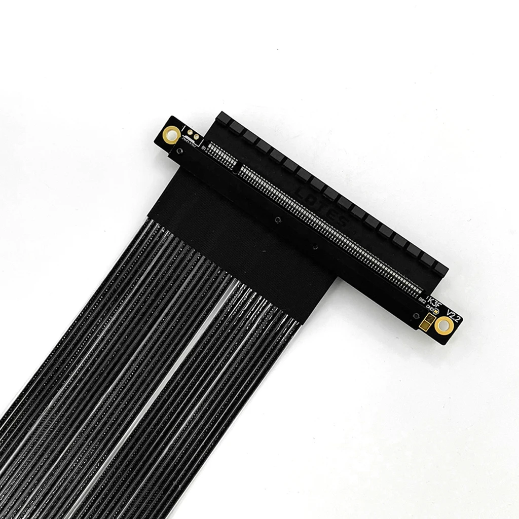 

Удлинительный кабель PCI-E 5.0 x8–x16 для графического процессора Удлинительный кабель для видеокарты PCIe 5.0 x8 Gen5 (низкопрофильная версия) для NVIDIA RTX 5070