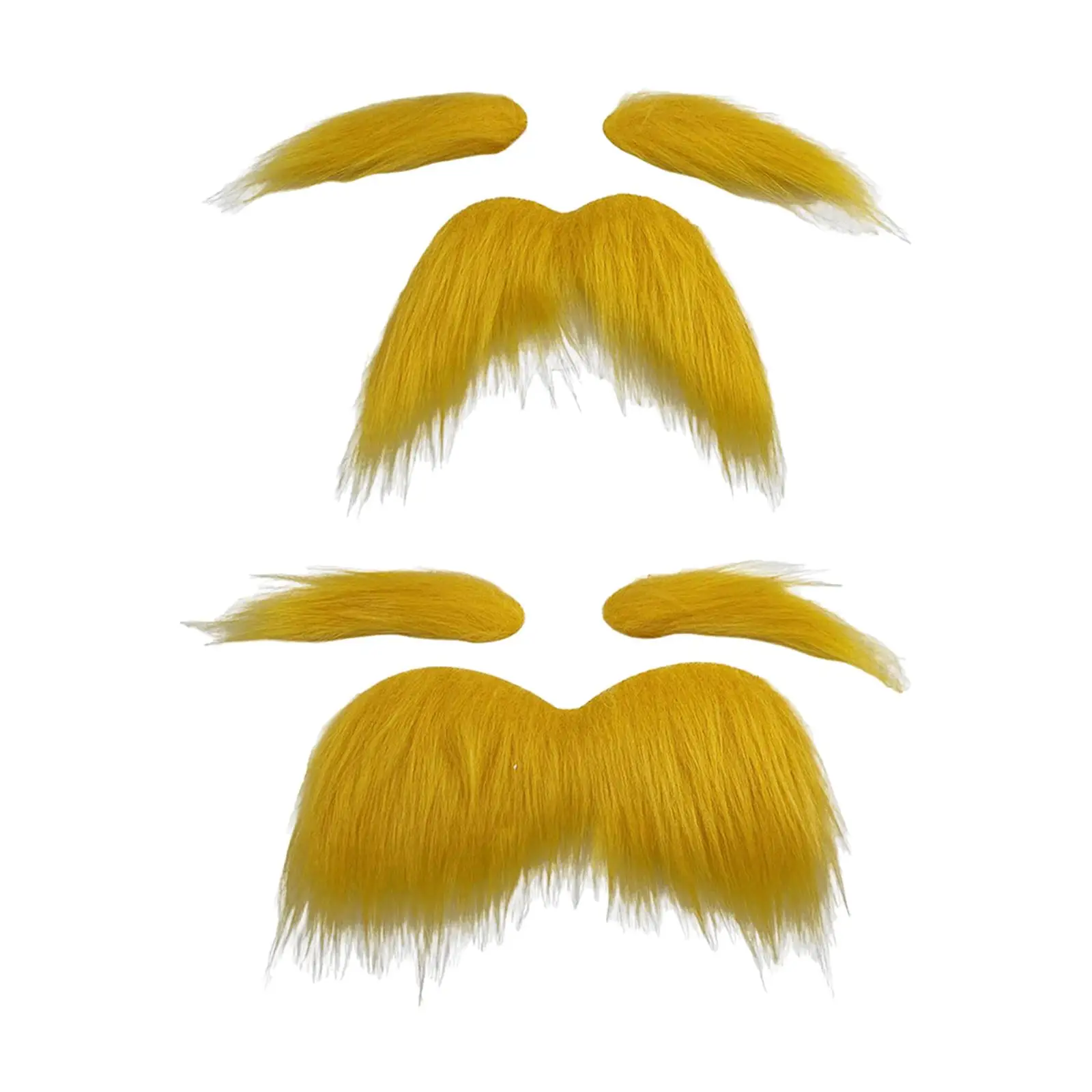 False Eyebrow and Beard Set Dress up Women Men Festive Costume Accessories