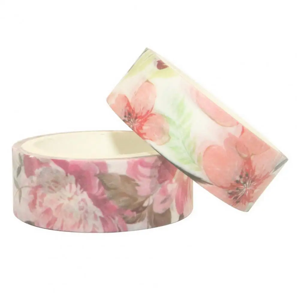 Beautiful Masking Tape Free Cut Sticky Spring Flowers Art Projects Masking Tape  Portable Paper Tape Journal Supplies