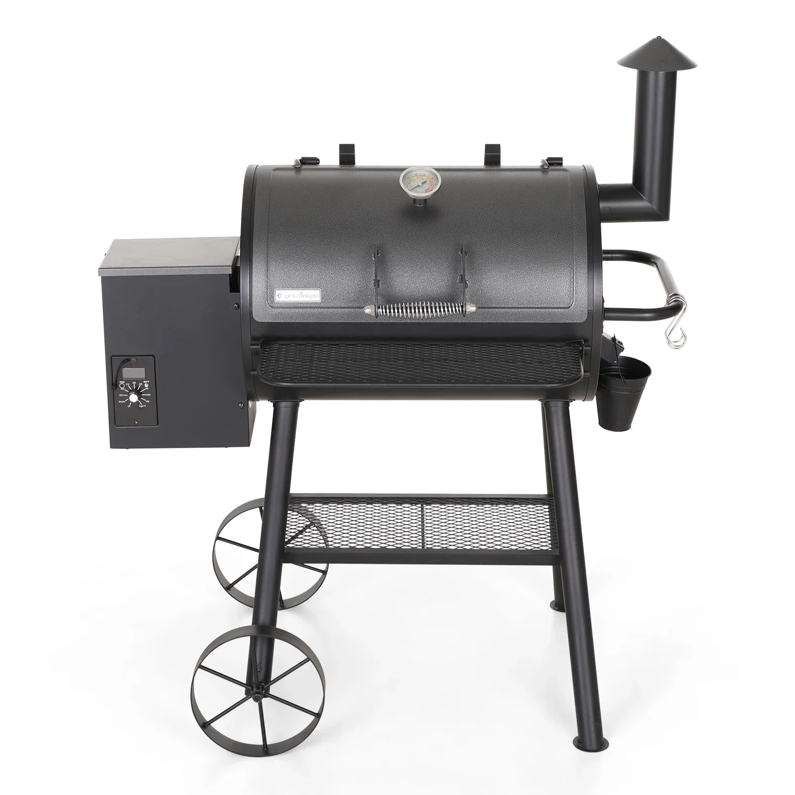 

For Black Wood Pellet Smoker BBQ Electric Pellet Grill