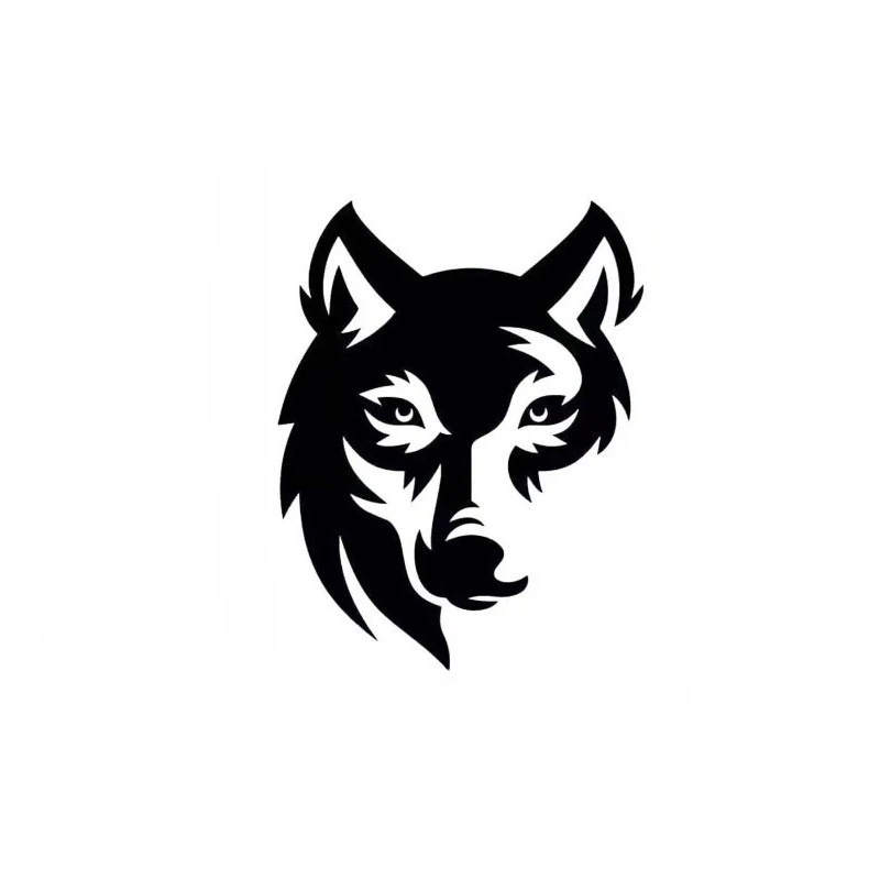 Black Wolf Vinyl Decal 15CM Waterproof for Car Truck Windows Laptop Tablet Custom Oem