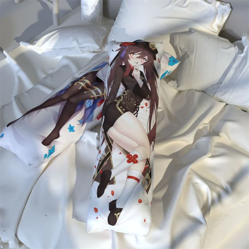 28 Style Anime Genshin Impact Dakimakura Kaedehara Kazuha Hutao Xiao Cosplay Hugging Body Dakimakura Double-sided Pillowcase