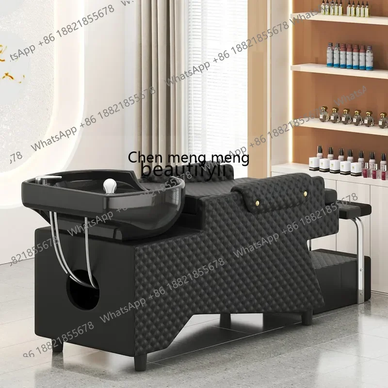 

Z189 Кровать для шампуня с педалью для ног Полная лежачая кровать для шампуня Парикмахерская Керамический диск Кровать для шампуня