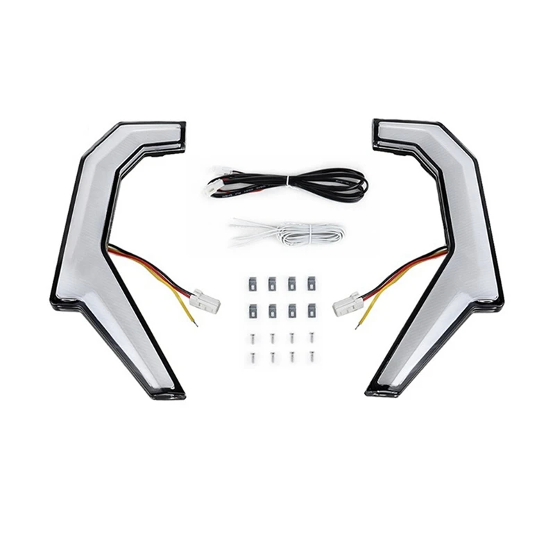 Front Fang Accent Lights Kit, Signature Light With LED Turn Signal For Polaris RZR XP 4 1000/RZR 900 XC 900S Parts