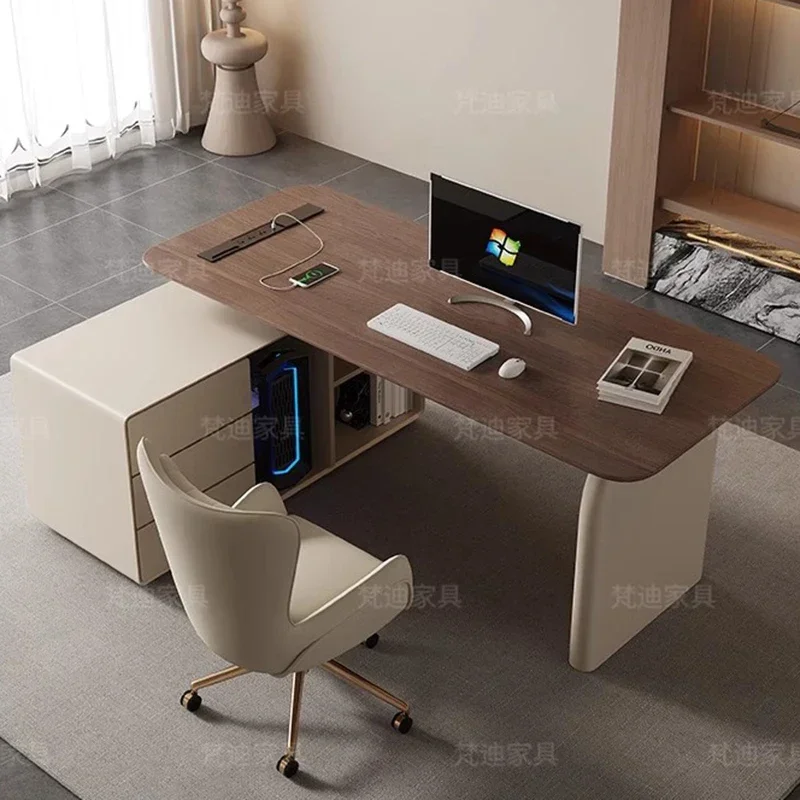 

Nordic Cream Style Office Desks Minimalism Modern Study Computer Office Desks Boss Consult Office Furniture Bureau Chambre FYOD