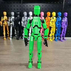 Multi Joint Movable Figure 3D Printed Human Model Dummy Lucky 13 Action Figure Full Body Activity Robot Decompression Toys