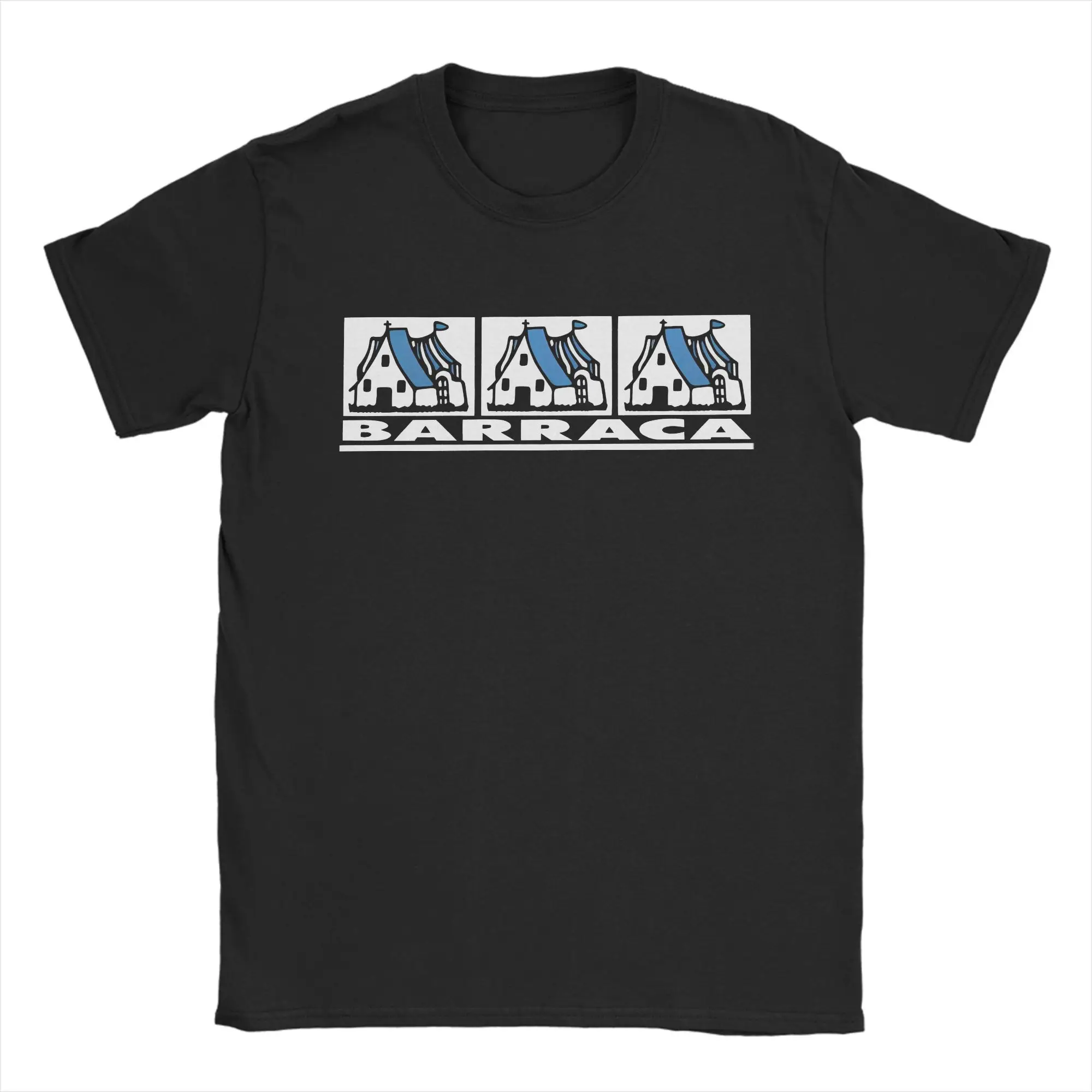 Barraca Discoteca DJ Spain Disco Men T Shirts Nightclub Cool Tees Short Sleeve Round Neck T-Shirts Pure Cotton Classic Clothes