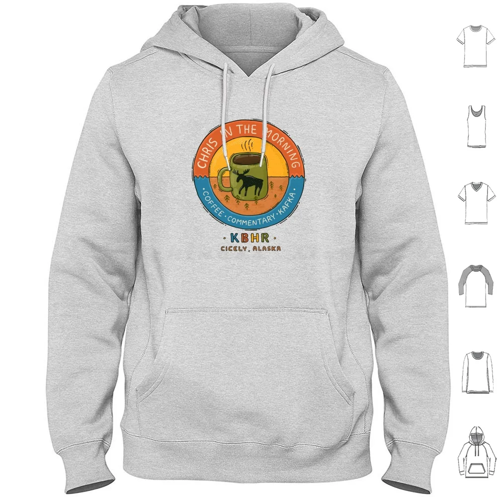 Chris In The Morning Hoodie cotton Long Sleeve Northern Exposure Kbhr Moose May The Moose Be With You Cicely Cicely