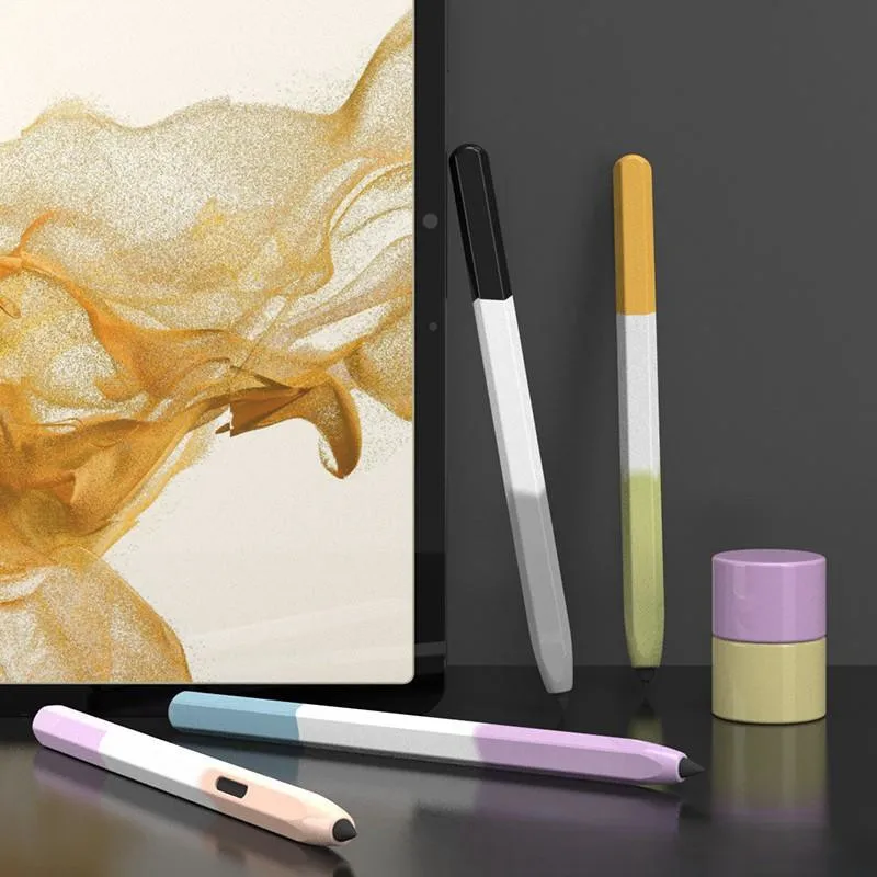 

Силиконовый чехол для Samsung Galaxy Tab S10 Ultra S6 Lite S7 FE S8 S9, защитный чехол-карандаш, мягкий противоударный чехол-стилус для планшета