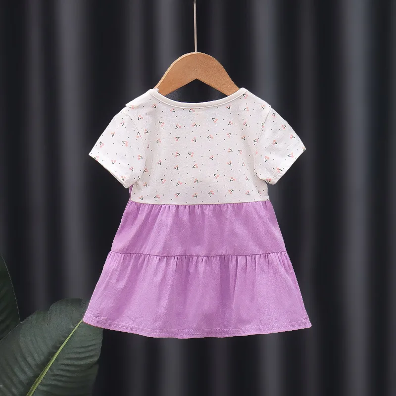 Summer Baby Girl Dress Doll Collar A-Line Princess Dress Flower Wedding Costume Casual Children Clothing Kid Outfit Infant A1023