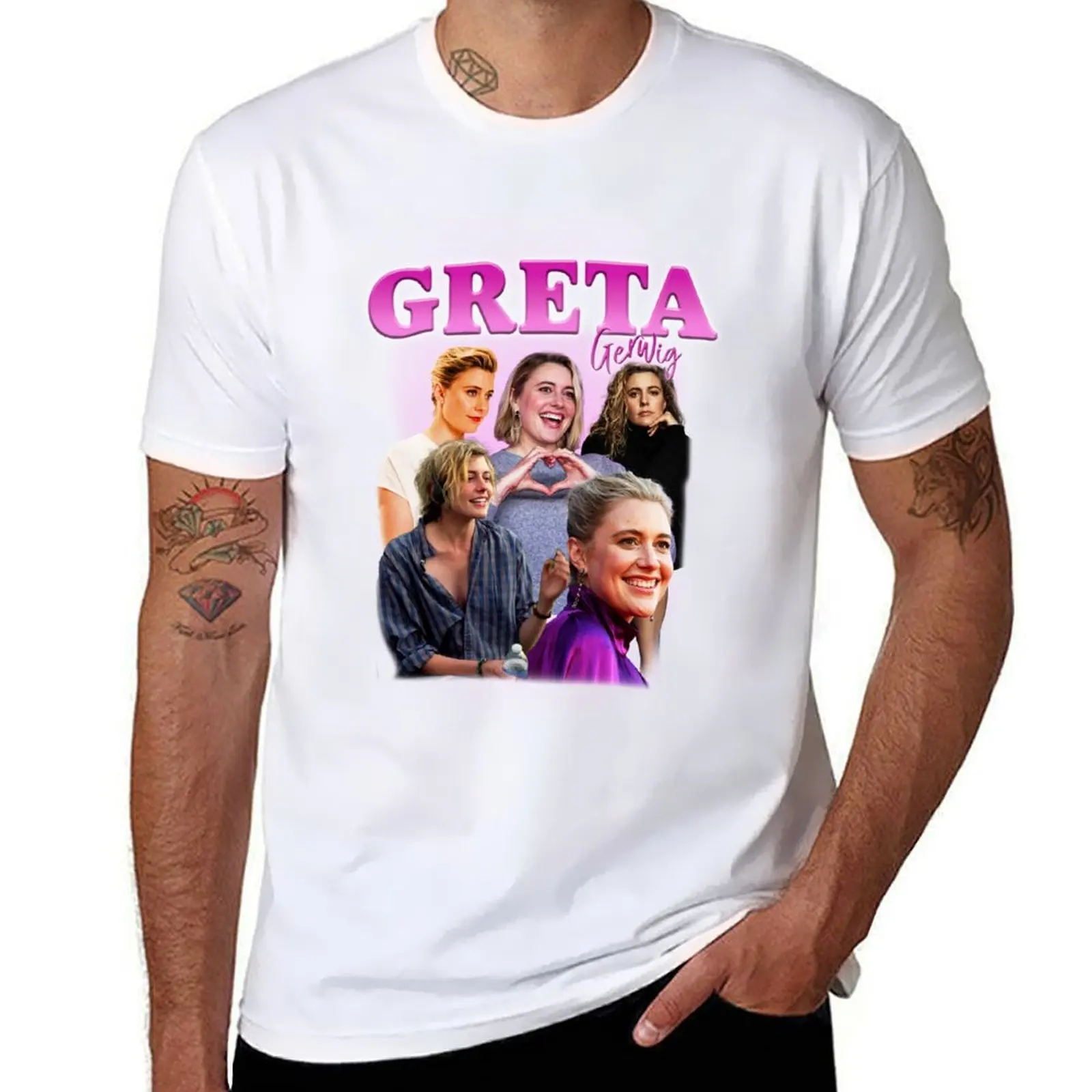 

Greta Gerwig Best Director 90s Style T-Shirt t shirt for man 100 percent cotton T-Shirt