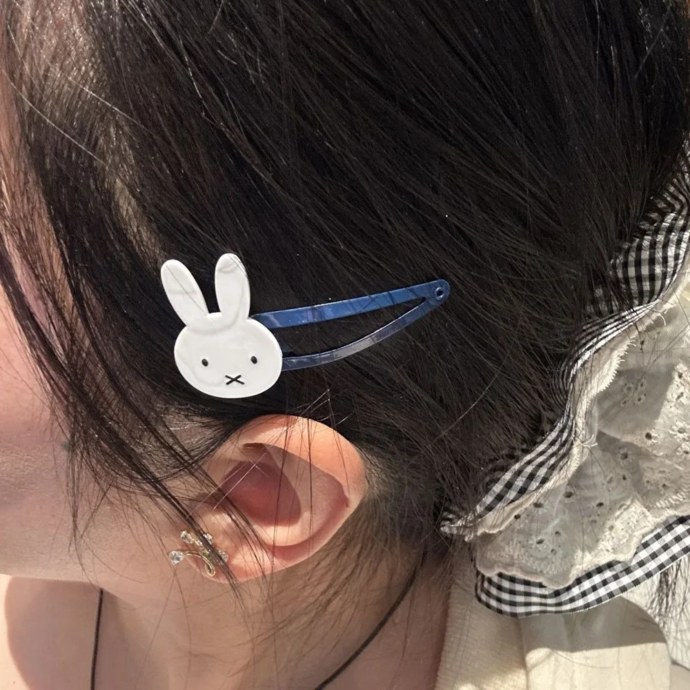 Süße Miffy Kawaii Cartoon Haargummi Haarnadel Süße Pony Clip Seitenclip Mädchen Geburtstag Weihnachtsgeschenk – Detail 1