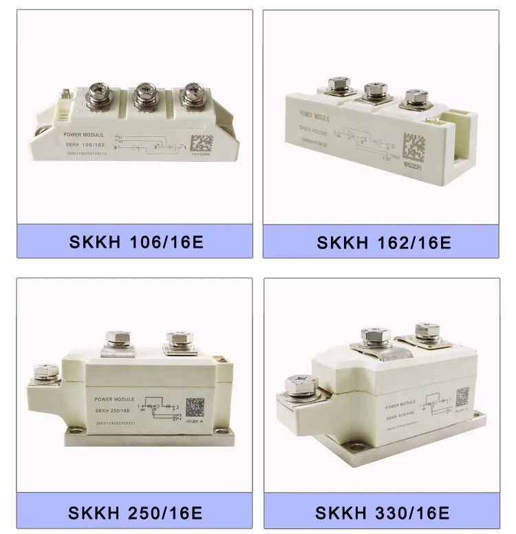 Thyristor Module SKKT106/16E 57/16E Power voltage regulation SKKH106A Thyristor 162A soft start