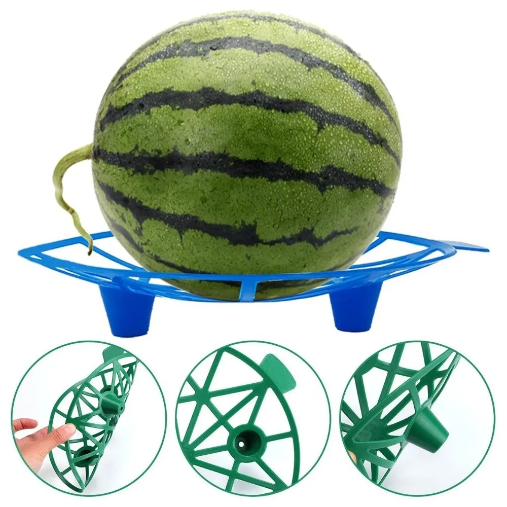 Breathable Plastic Watermelon Stand Stable Design Anti- Rotting Fruit Bracket Plant Support Hollow Out Fruit Tray Gardening Use
