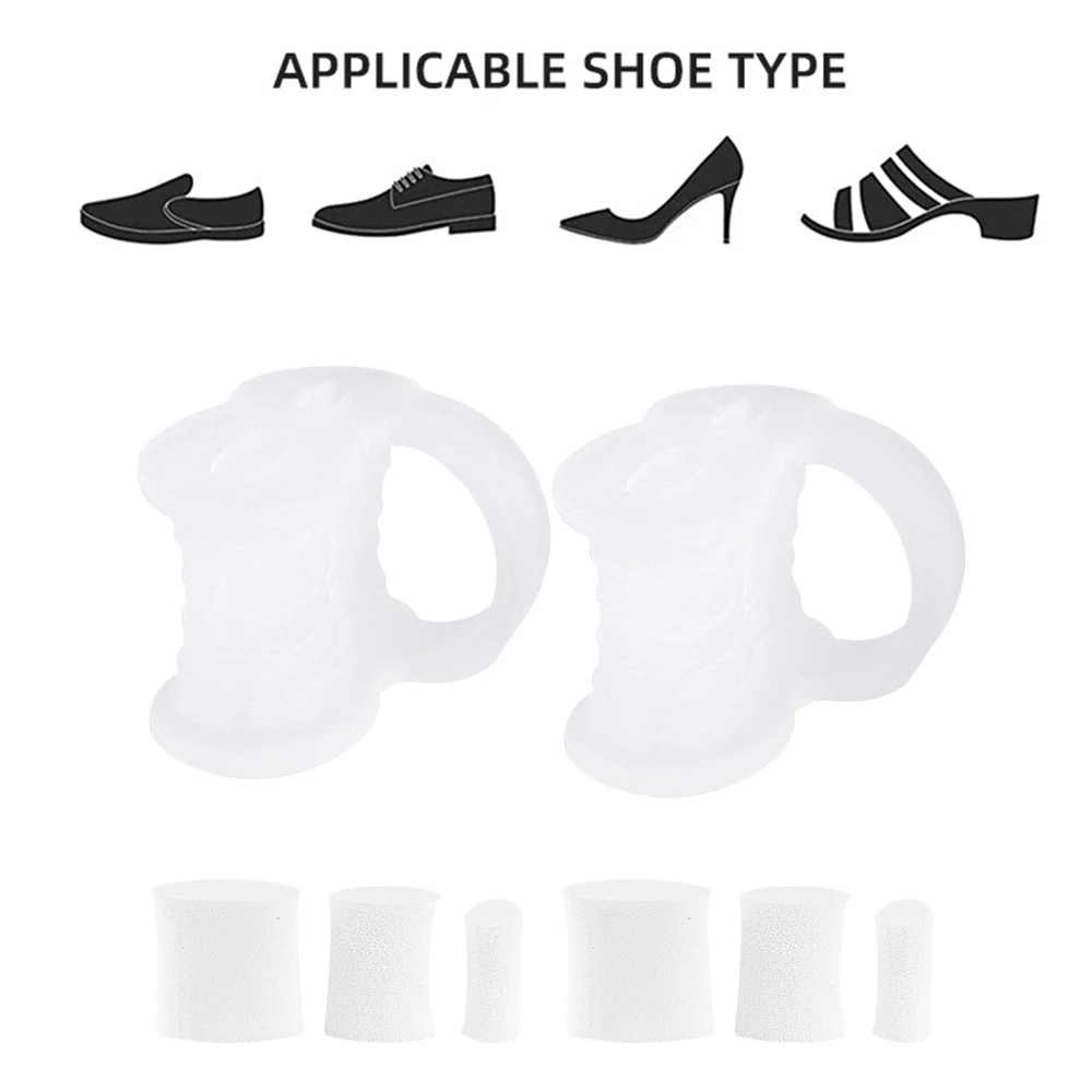 Correcteur de pouce en Gel de Silicone, 2 pièces, correcteur d'oignon, orteil, Hallux Valgus, séparateur de protection, lisseur de doigts, ajusteur, outils de soins des pieds