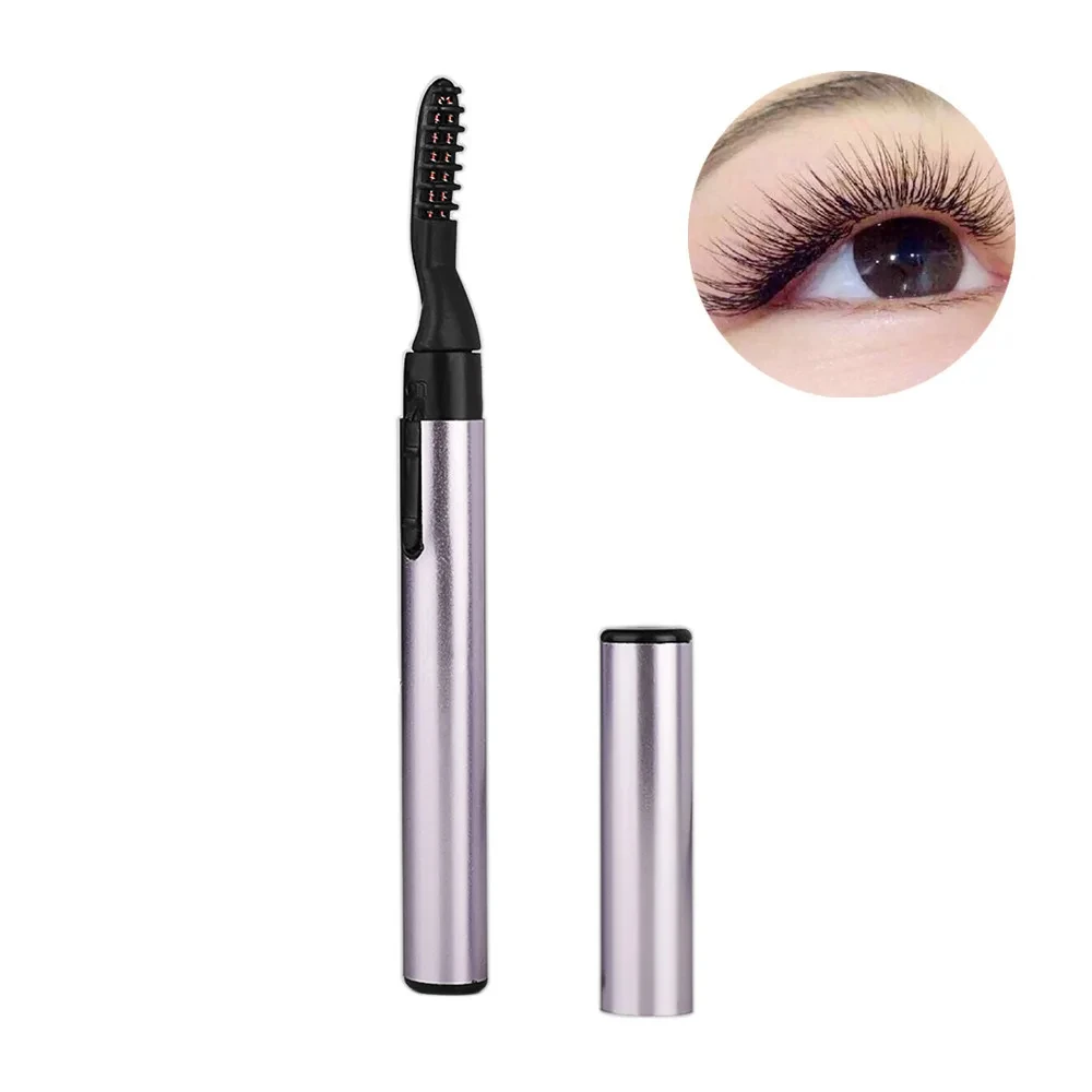 Electric Eyelash Curler Portable Safety Electric Heated Eye Lashes Eyelash Grafting Long Lasting Makeup Tools Without Battery