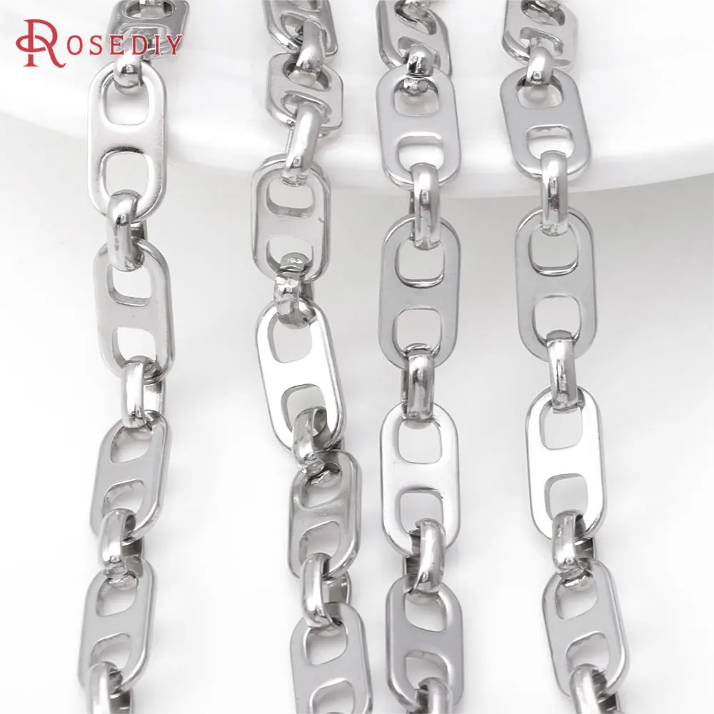 

50CM Stainless Steel Color Stainless Steel Necklace Chains Bracelets Jewelry Chains Diy Accessories Jewellery Making Materials