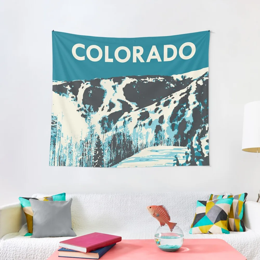 

Beaver Creek Vintage Ski Poster Tapestry Aesthetics For Room Decor For Room Tapestry