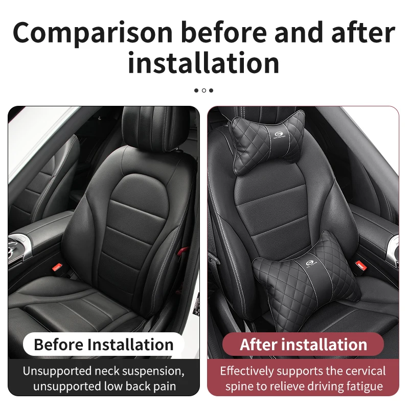 Car Seat Head Support Lumbar Cushion Headrest Neck Pillow For GAC trumpchi GS3 GS8 2016 Emkoo 2022 GS4 GS5 GS8 2019 Ga3 5