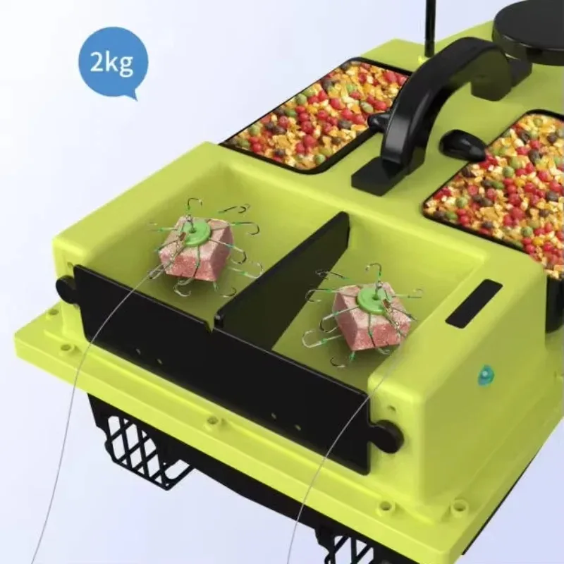 2025 novo 800m 3kg 180 ponto gps retorno automático sonar localizador de peixes 12v alta velocidade isca de pesca da carpa barco com gancho de liberação