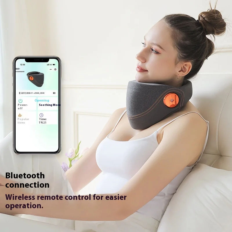 

Multi-Mode Traction Cross-Border Neck Shoulder Massager Hot Compress Brace Air Pressure Fixed Bow Forward Sleeves for Massager