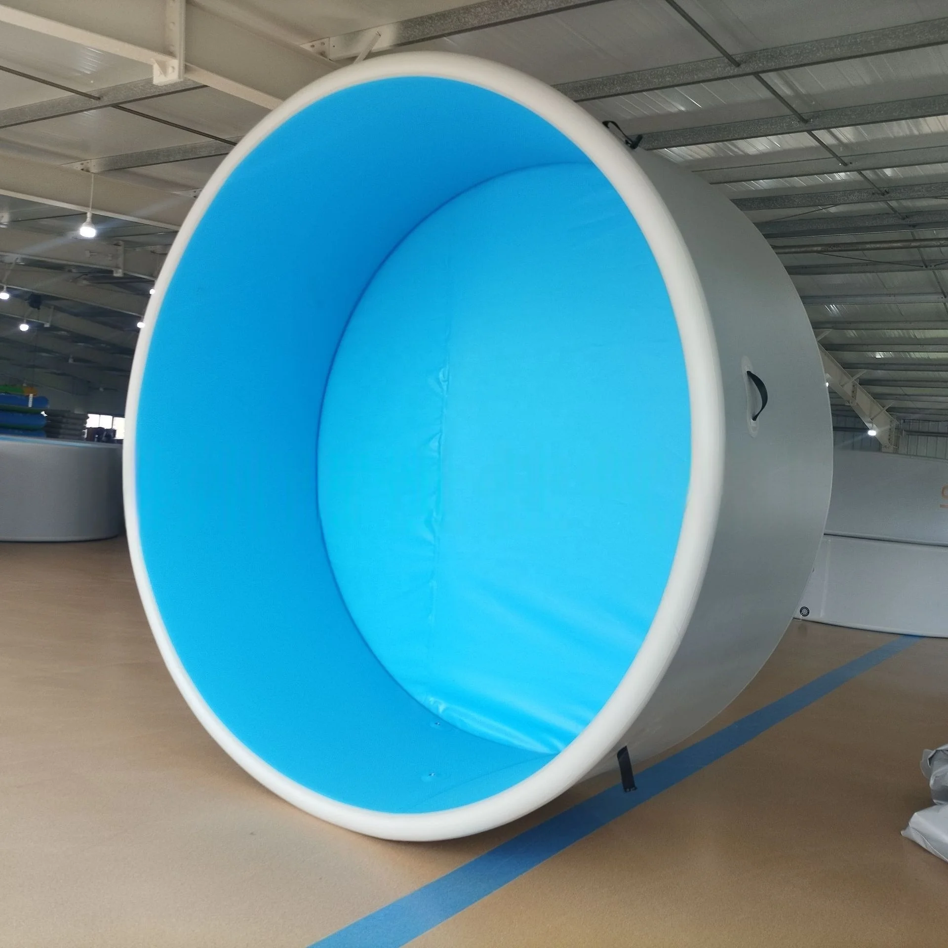 

PVC Drop Stitch Inflatable Portable Above Ground Swimming Pool For Outdoor Ice Bathing And Cold Plunge