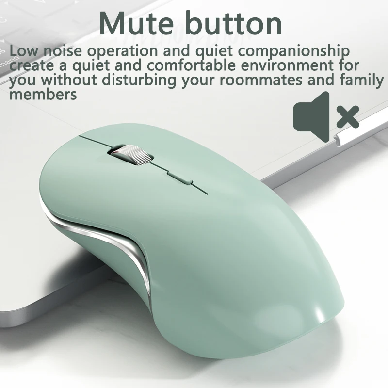 Warvank BG1 Silent Wireless Mouse 500mAh TYPE-C Charging Compact And Portable Suitable For Desktop computer Laptops Office Mouse