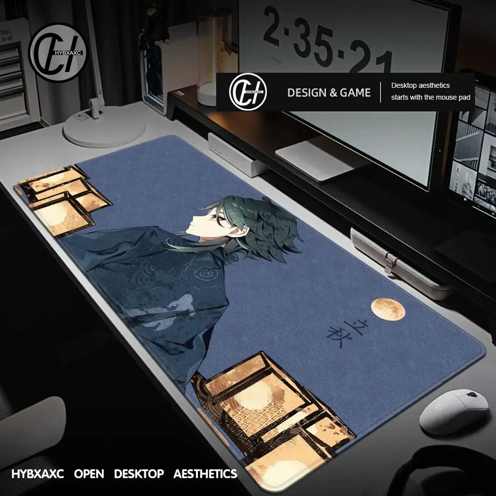 

Genshin Impact Pattern Kawaii Game Mouse Pad Extra Large Walnut Two-dimensional Mousepad Computer Keyboard E-Sports Desk Mat XXL