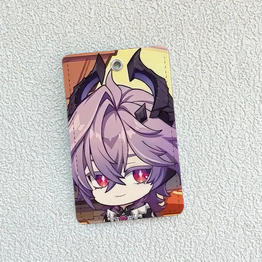 مشبك بطاقة Game Genshin Impact Durin Q، حافظة واقية لبطاقة الائتمان لحافلة البنك، بطاقة الهوية