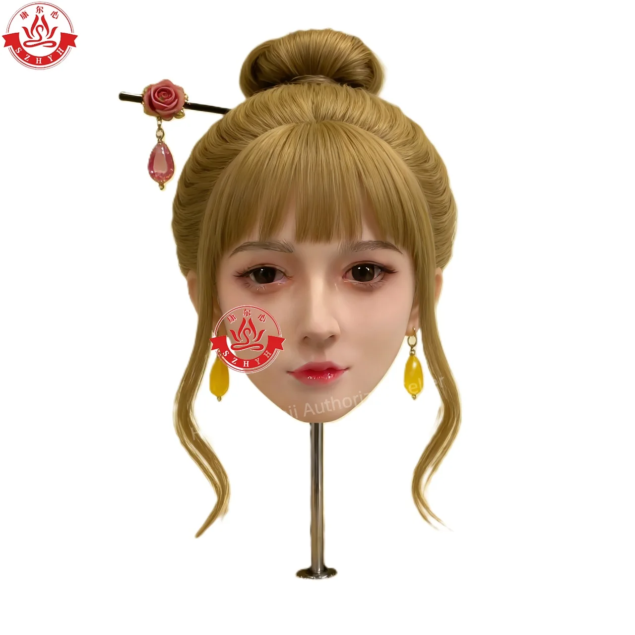 

Wonanii Food Grade Silicone Big Head HYH-SHB-XB-0105, M16 Interface Close Mouth, Makeup Practice, Hairstyle Design, Photography