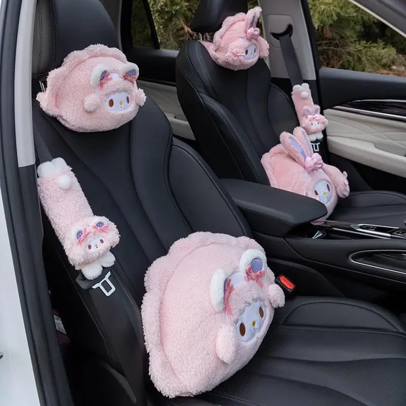 

Melody Car Headrest Pillow Neck & Lumbar Support Cushion Adjustable Soft Car Seat Belt Cushions Seat Belt Shoulder Sleeve Pad