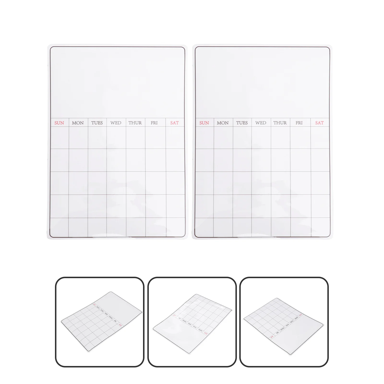 2 قطعة لوحة الجدول الزمني المغناطيسي قسط قابلة لإعادة الاستخدام قابل للمسح ملاحظة المجلس للثلاجة الكتابة تذكير مخطط التنظيم المنزلي