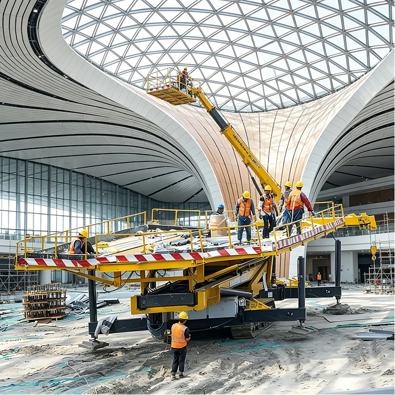 Construction Roof Sheet Hoist Machine Electric Lifting Equipment for Metal Roofing Panel Work Site Use