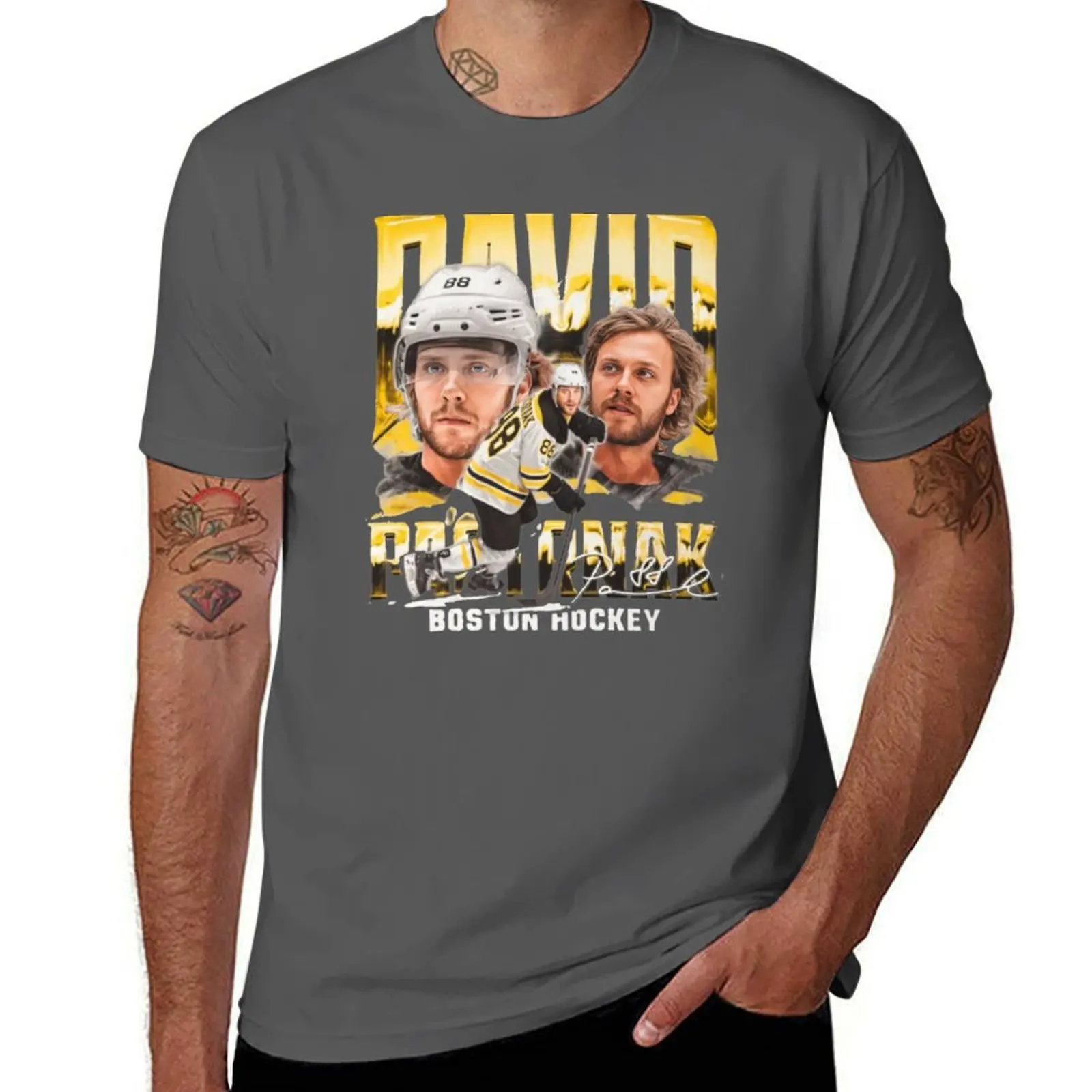 

David Pastrnak T-Shirt man t shirts high quality luxury brand essential t shirt T-Shirt