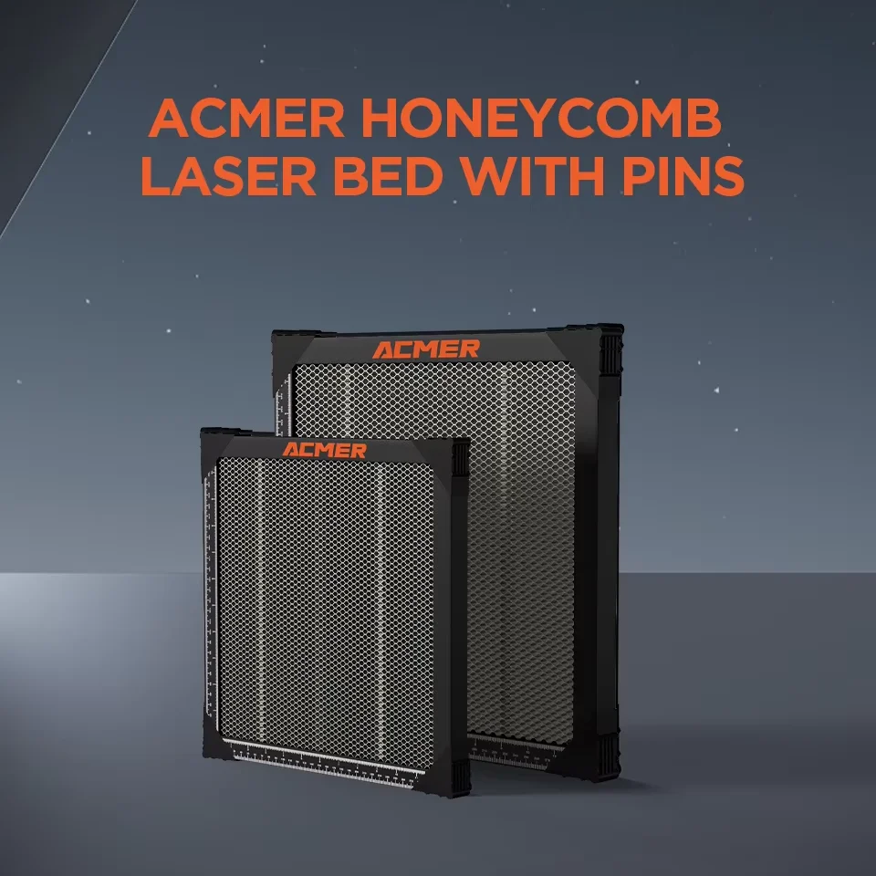 ACMER E10 Laser Engraver Bed: Durable Aluminum Honeycomb Surface for Efficient Heat Dissipation and Precision Cutting