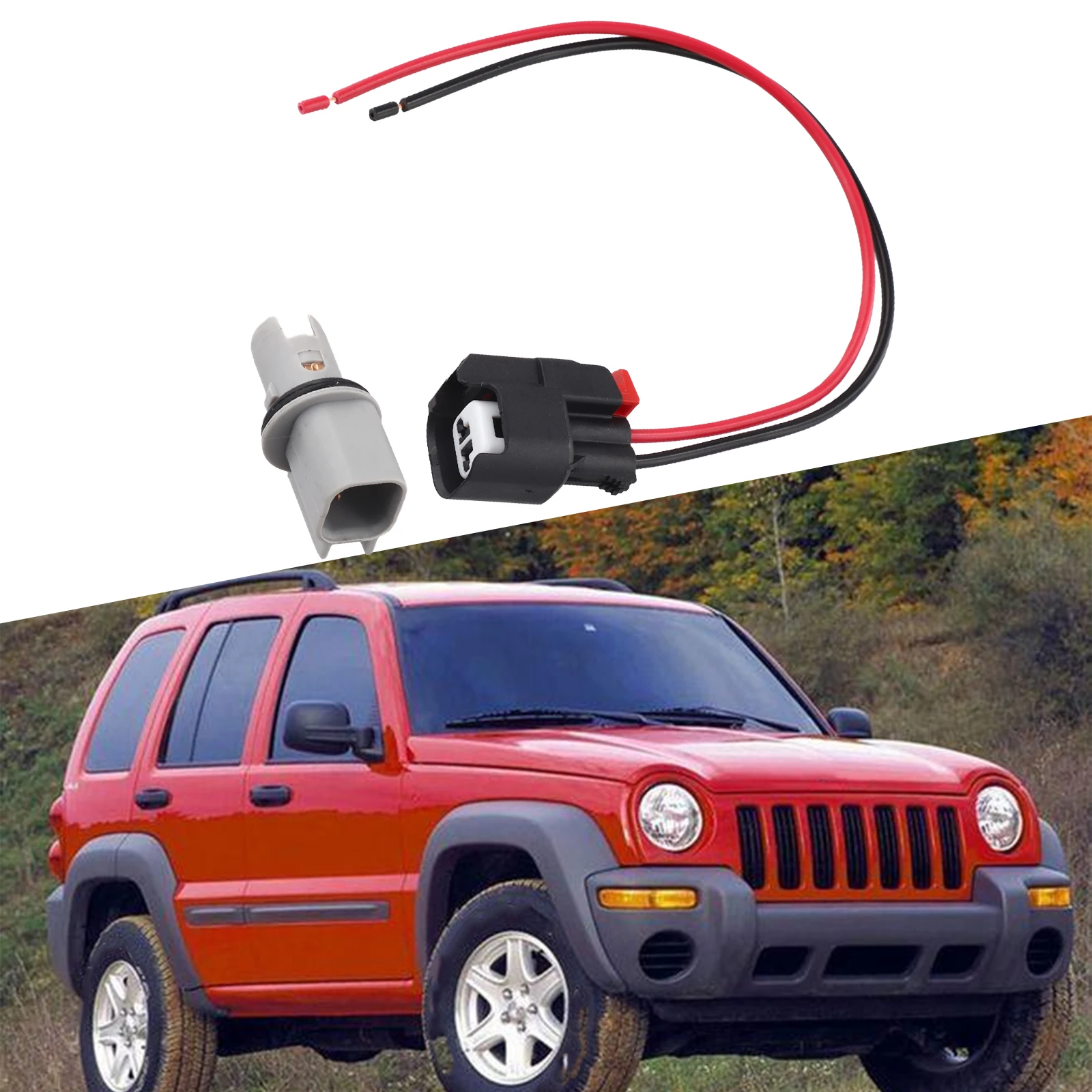 Replacement For Side Marker Light Lamp Socket Connector 55156754AA Fits For Jeep For Liberty 2002 To 2004 Models