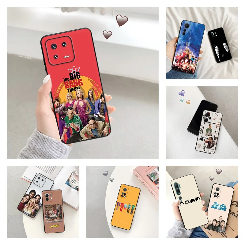 Silicone Black Phone Cases for Redmi Note 12 Pro 11 SE 11S A1 Plus 10C Prime 11E 11T 10 Lite 10S The Big Bang Theory Cover