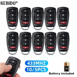 10 Uds 5 uds inalámbrico RF 433mhz Control remoto copia código puerta de garaje duplicador 433 Mhz llave abridor remoto
