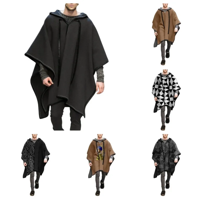 معطف كلاسيكي بغطاء للرأس للرجال كاجوال فضفاض - مناسب لدفء الخريف والشتاء وملابس أنيقة #1