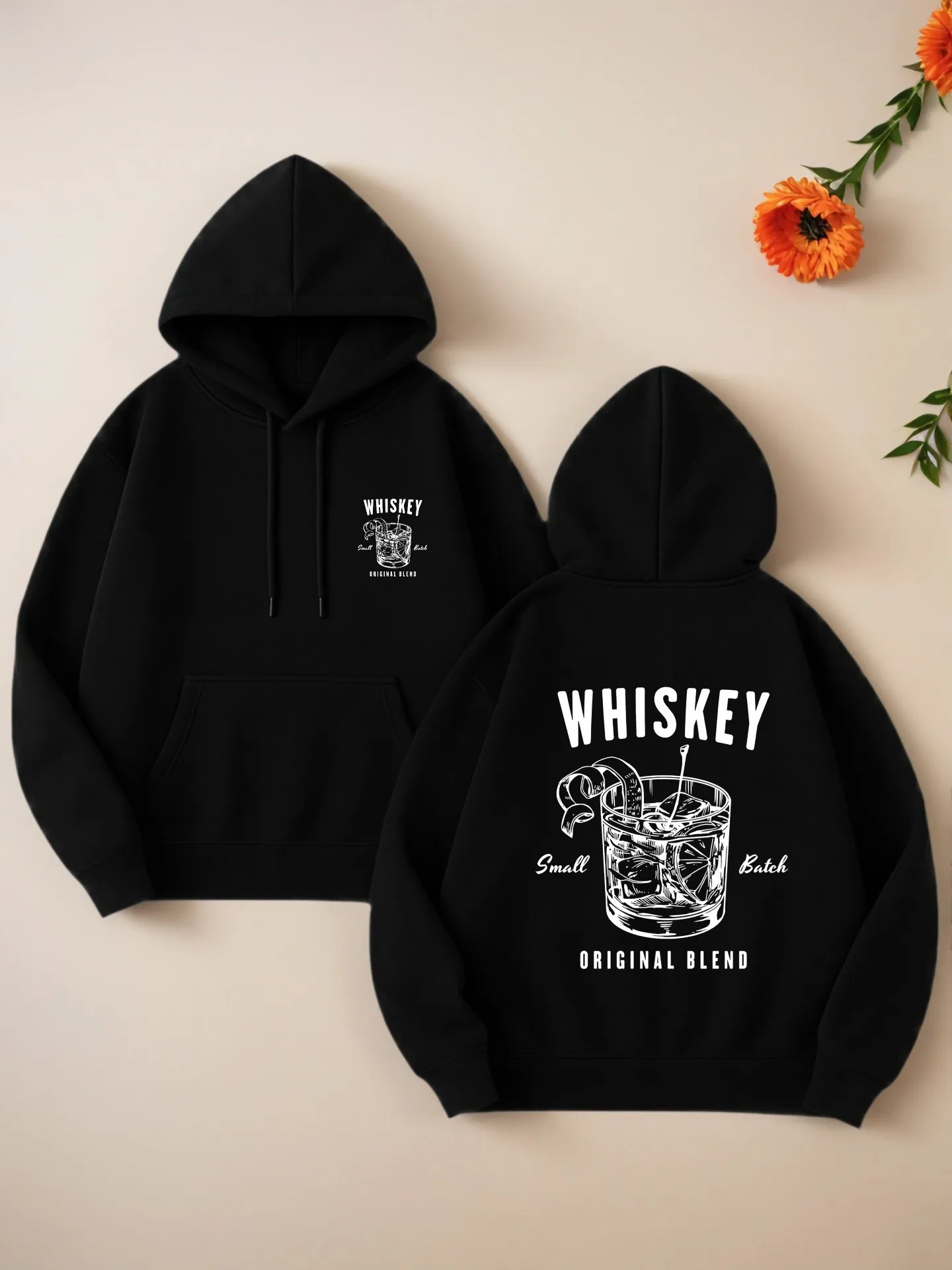 

Толстовка с капюшоном с графическим принтом виски, повседневный эстетический стиль, мягкая ткань, повседневная повседневная одежда, для мужчин