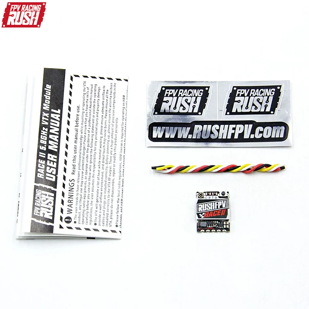 Rushfpv Rush fpv Tank Race2 200mW 5.8Ghz 48CH/37CH Video Transmitter VTX For FPV Freestyle Drone/Fixed-wing view 5