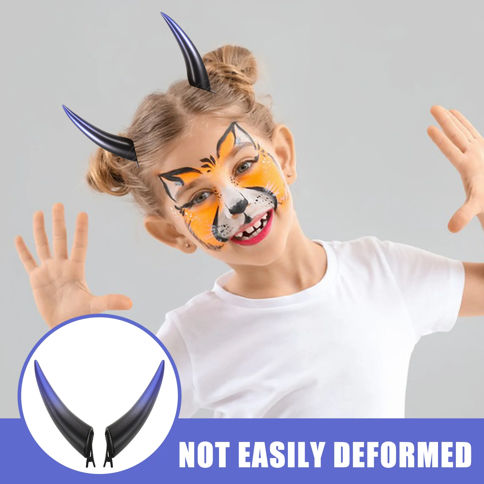 

Hair Clip Accessories Halloween for Women Accessory Cosplay Horns Clips Goth Claw