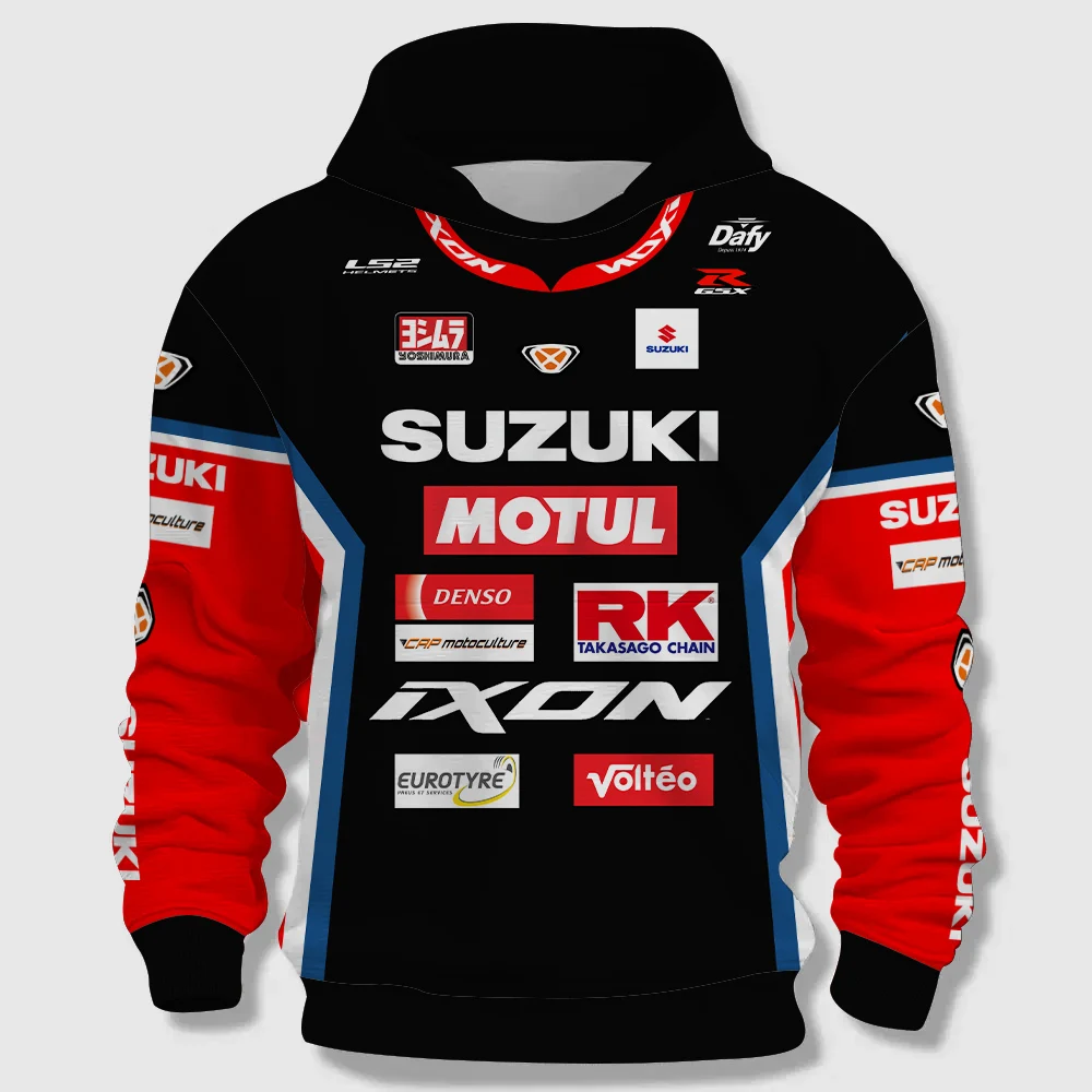 Moto gp motocicleta ao ar livre esportes radicais secagem rápida ciclismo wear pulôver venda quente masculino com capuz 2024 novos topos de grandes