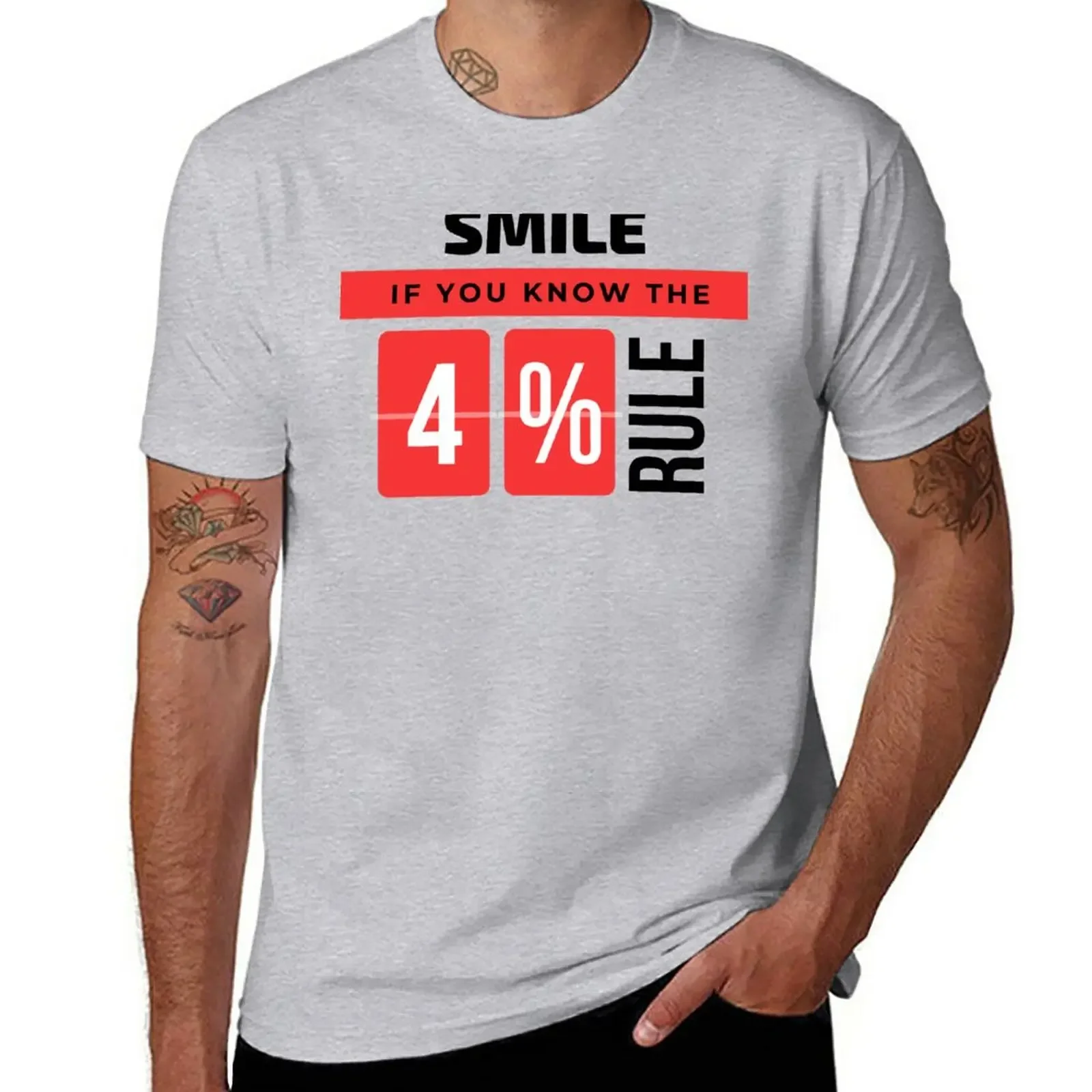 

Smile If You Know The 4% Rule T-Shirt Aesthetic clothing Short sleeve tee vintage clothes mens clothes