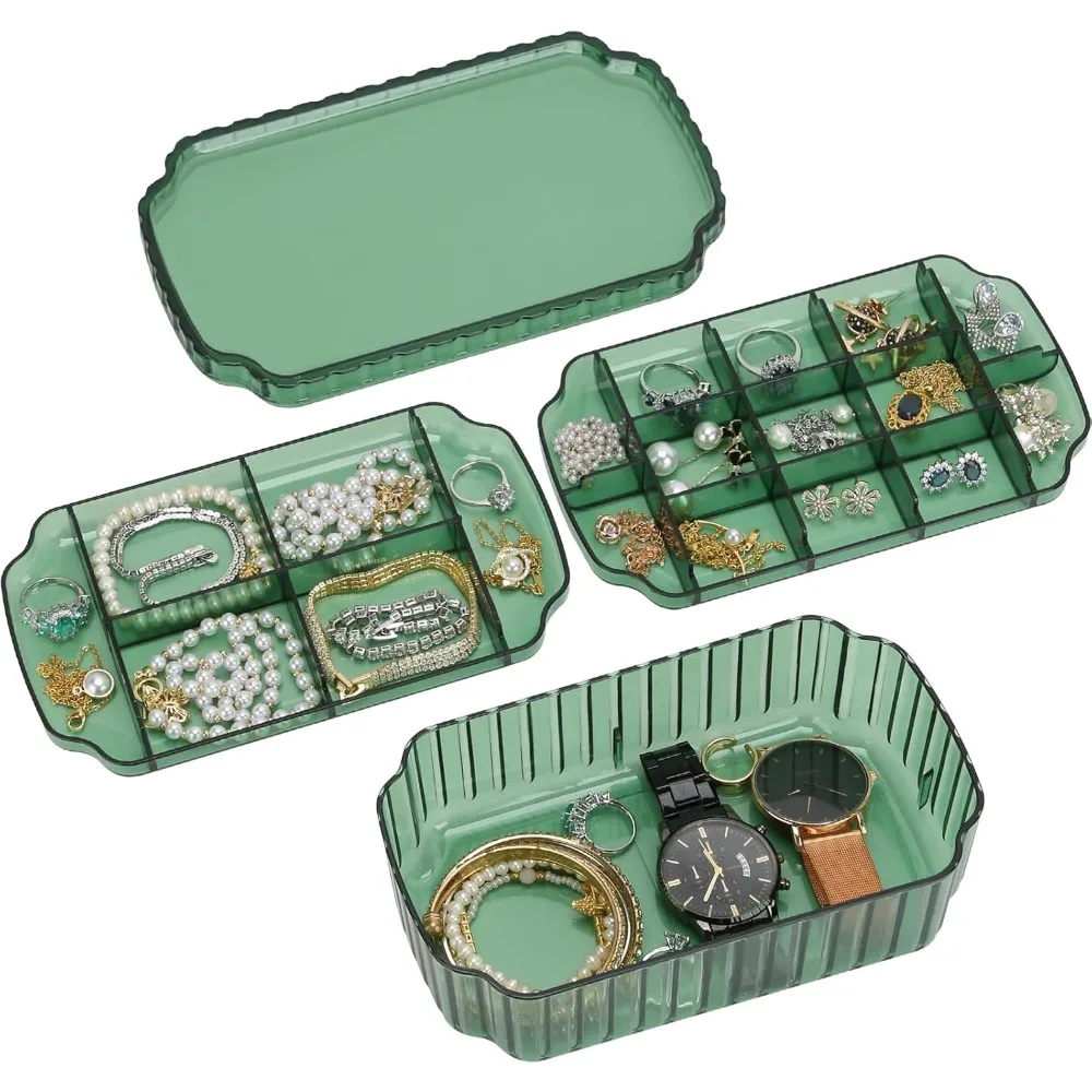 

3-layer jewelry storage box, suitable for earrings, rings, necklaces, bracelets, handicrafts