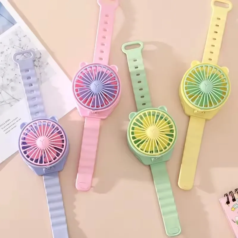 

Горячий персонализированный и креативный вентилятор для часов с героями мультфильмов, портативный мини-вентилятор, подходит для путешествий на открытом воздухе, офиса, лучший подарок для друзей