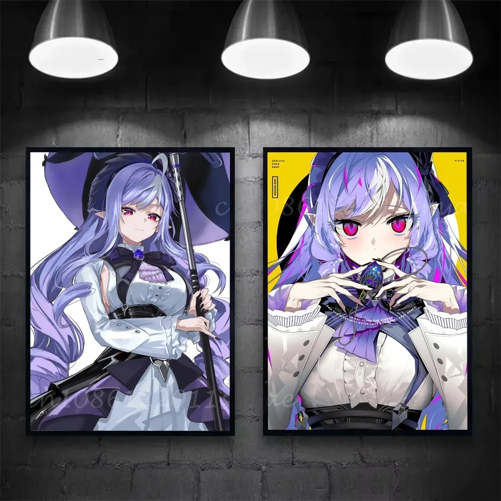 فيفيان زينليس زون زيرو لعبة ملصق فني ذاتي اللصق مقاوم للماء ورقة ملصق مقهى بار غرفة جدار ديكور