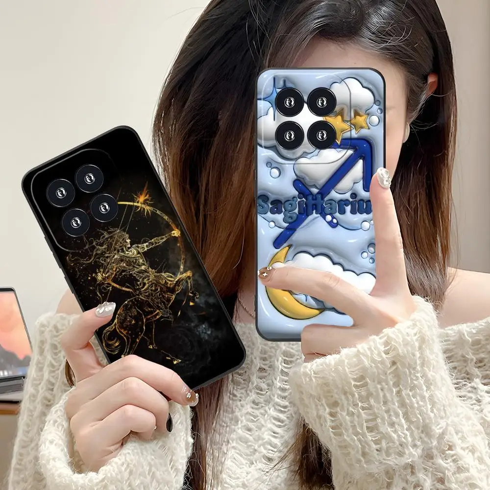 

Чехол для телефона со знаком зодиака Стрельца для Xiaomi 15 14 13 12 Mi 11 T Ultra Lite Pro S X 5G с цветным принтом, красивая роскошь